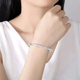 Diamond Clover Bracelet S999 Jewelry Fashionable Push-pull Lucky Rose