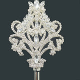 Silver Scepter Wand Crystal Cetros And Tiara Women's Ornaments