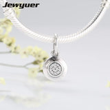 925 Silver Signature Dangle Charm for Bracelet Necklace DIY Mom