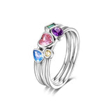 Silver Heart Charms Round Pendant Beads for Reflexions Bracelet