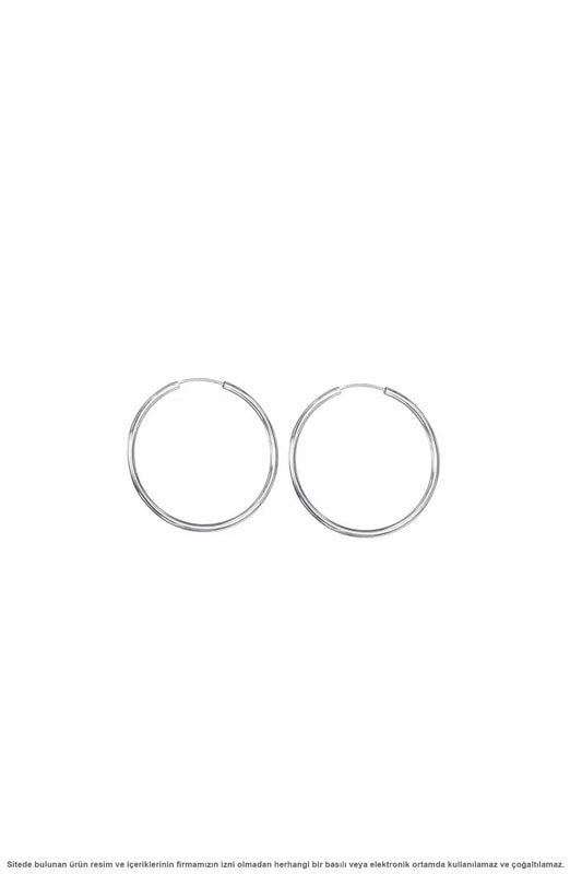 Silver Small Size Ring Earrings