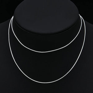 Silver Snake Bone Chain Choker Necklace for Women Punk Jewelry