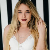 Silver Snake Bone Chain Choker Necklace for Women Punk Jewelry