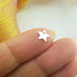 925 Sterling Silver Star Pendant Charm, 5-Piece Set for Jewelry Making