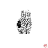 Sterling 925 Silver Bead Pendant Dangle Charm for Bracelet