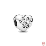 Sterling 925 Silver Bead Pendant Dangle Charm for Bracelet