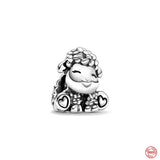 Sterling 925 Silver Bead Pendant Dangle Charm for Bracelet