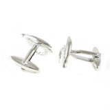 Silver Tone Fly Fishing Hook Cuff Links Father's Day Gift