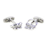 Silver Tone Tooth And Lips Cuff Links Dad Birthday Gift