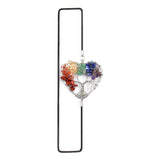 Heart Shaped Chakra Elastic Bookmark Gift Colorful Reiki Healing Stone