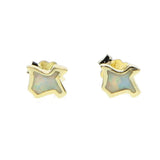 925 Sterling Silver Texas Map Stud Earring Opal Gift for Young Girl