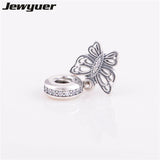 925 Sterling Silver Vintage Butterfly Pendant Charms for DIY Jewelry