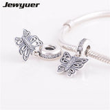 925 Sterling Silver Vintage Butterfly Pendant Charms for DIY Jewelry