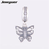 925 Sterling Silver Vintage Butterfly Pendant Charms for DIY Jewelry