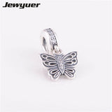 925 Sterling Silver Vintage Butterfly Pendant Charms for DIY Jewelry