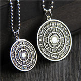 S925 Sterling Silver Jiugong Gossip Pendant Couple Necklace