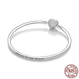 925 Silver Always in my Heart Engraved Bangle & Bracelet for Women