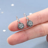 925 Silver Flower Spinel Engagement Dangle Earrings for Women