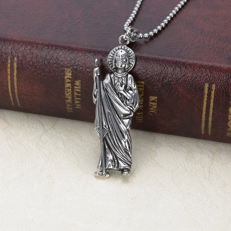 Men's Stainless Steel St Jude Saints Apostle Pendant