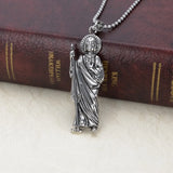 Men's Stainless Steel St Jude Saints Apostle Pendant
