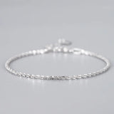 Silver Cauliflower Bracelet Sparkling Girlfriend's Chain Star Chain
