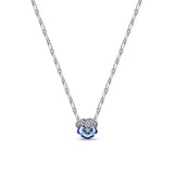 Silver Flower Necklace for Women Girls Party Birthday