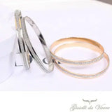 Women's Silver Fancy Plated Glitter Steel Bracelet, Everyday Style