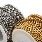 Stainless Steel Square Shape Long Chains for Jewelry Making - Silver/Gold Tone