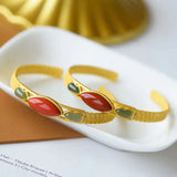 Silver inlaid Natural Hetian Chalcedony Enamel Bracelet with Aventurine Craft