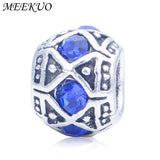 Silver Plated CZ Crystal Beads for Charm Bracelets