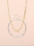 Gold-Plated O-Chain Women's Necklace Long Bracelet DIY Accessories
