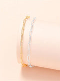 Gold-Plated O-Chain Women's Necklace Long Bracelet DIY Accessories