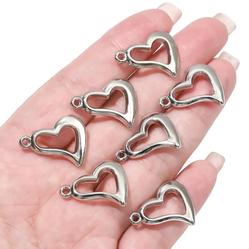 Heart Butterfly Knot Pendant DIY Necklace Pearl Pendant