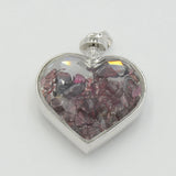 Amethyst Heart Pendant Necklace for Women, Forever Love Jewelry