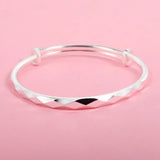 Silver999 Sterling Silver Women's Open Mouth Bracelet