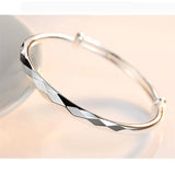 Silver999 Sterling Silver Women's Open Mouth Bracelet