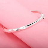 Silver999 Sterling Silver Women's Open Mouth Bracelet