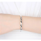 Silver999 Sterling Silver Women's Open Mouth Bracelet