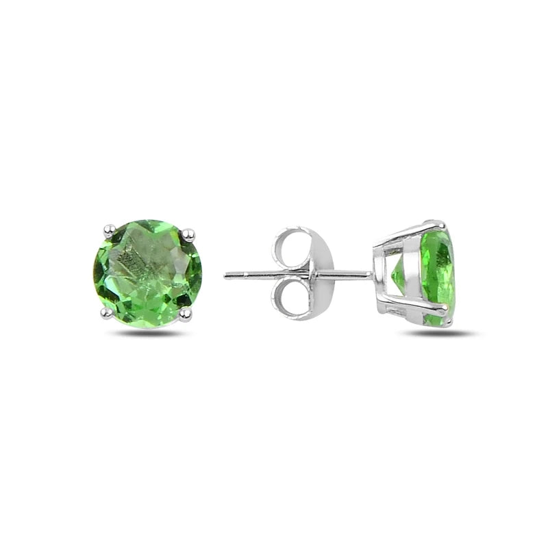 Silverlina 8mm Zircon Engagement Earrings