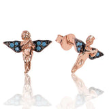 Silverlina Silver Angel Earrings with Studs