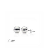 Silverlina Silver Ball Earrings-4mm