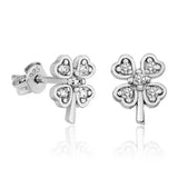 Silverlina Silver Clover Lady Earrings