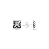 Silverlina Silver Crystal Earrings