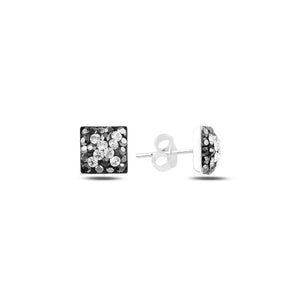 Silverlina Silver Crystal Earrings