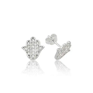 Silverlina Silver Fatma Earrings with Studs