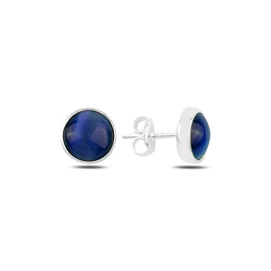 Silverlina Silver Cat's Eye Earrings