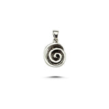 Silverlina Sterling Silver Round Pendant