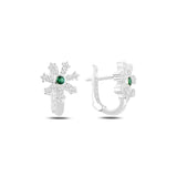 Silver Snowflake Zircon CZ Child Tag