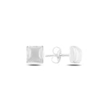 Silverlina Cat's Eye Stone Earrings