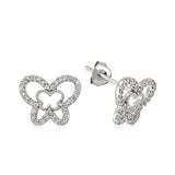 Silverlina Butterfly Earrings with Studs